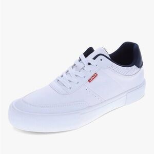 Levi's White and Black Men's Loafers